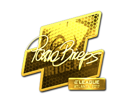 Sticker | pashaBiceps (Gold) | Atlanta 2017