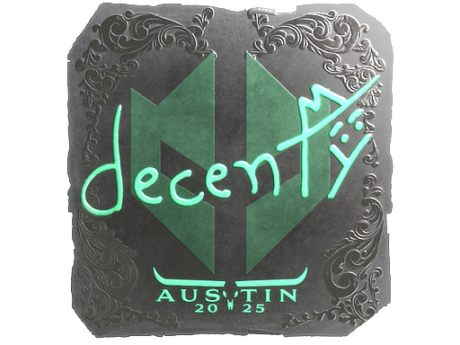 Sticker | decenty (Foil) | Austin 2025