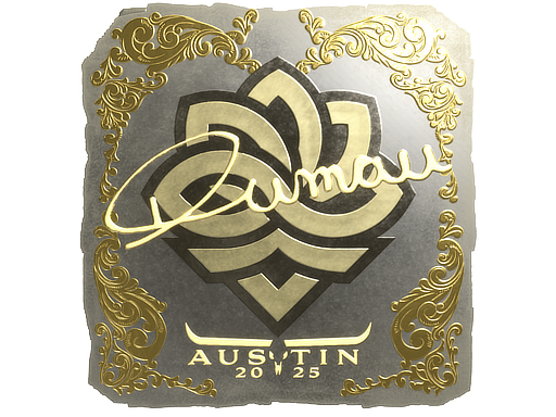 Sticker | dumau (Gold) | Austin 2025