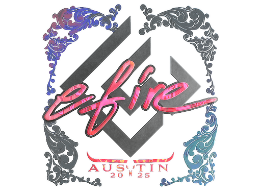 Sticker | efire (Holo) | Austin 2025