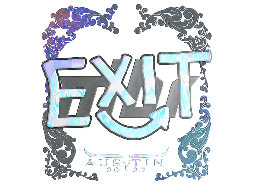 Sticker | exit (Holo) | Austin 2025