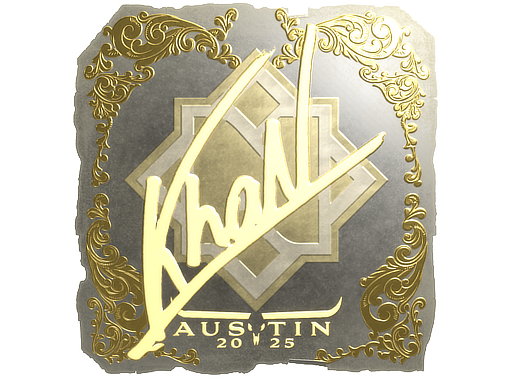 Sticker | khaN (Gold) | Austin 2025