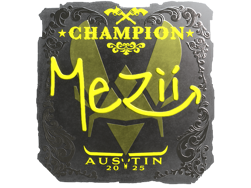 Sticker | mezii (Foil, Champion) | Austin 2025