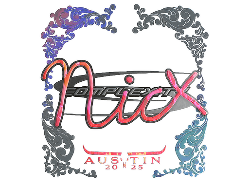 Sticker | nicx (Holo) | Austin 2025