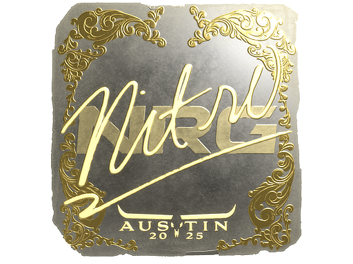 Sticker | nitr0 (Gold) | Austin 2025