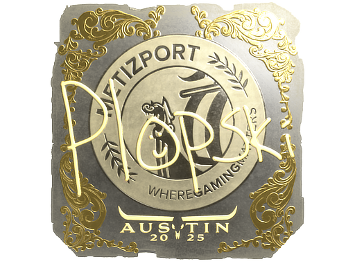 Sticker | Plopski (Gold) | Austin 2025