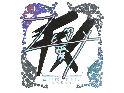 Sticker | zevy (Holo) | Austin 2025