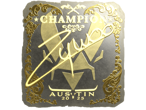 Sticker | ZywOo (Gold, Champion) | Austin 2025