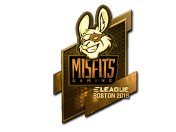 Sticker | Misfits Gaming (Gold) | Boston 2018