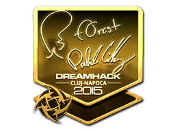 Sticker | f0rest (Gold) | Cluj-Napoca 2015