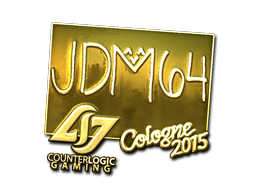 Sticker | jdm64 (Gold) | Cologne 2015