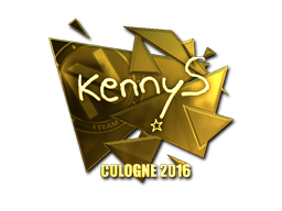 Sticker | kennyS (Gold) | Cologne 2016