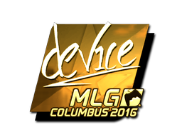 Sticker | device (Gold) | MLG Columbus 2016