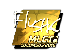 Sticker | flusha (Gold) | MLG Columbus 2016