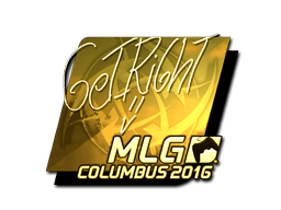 Sticker | GeT_RiGhT (Gold) | MLG Columbus 2016