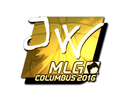 Sticker | JW (Gold) | MLG Columbus 2016