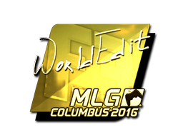 Sticker | WorldEdit (Gold) | MLG Columbus 2016