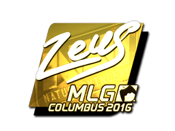 Sticker | Zeus (Gold) | MLG Columbus 2016