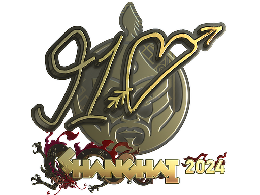 Sticker | 910 (Gold) | Shanghai 2024