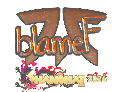 Sticker | blameF (Glitter) | Shanghai 2024