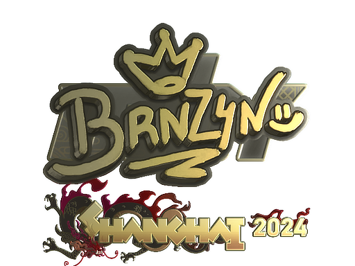Sticker | brnz4n (Gold) | Shanghai 2024