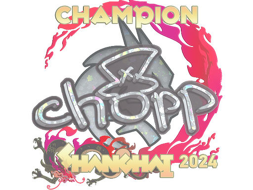 Sticker | chopper (Glitter, Champion) | Shanghai 2024