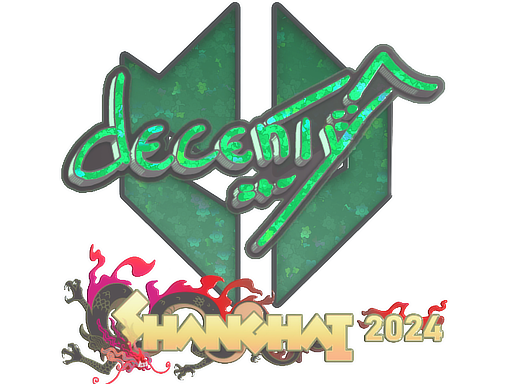 Sticker | decenty (Glitter) | Shanghai 2024