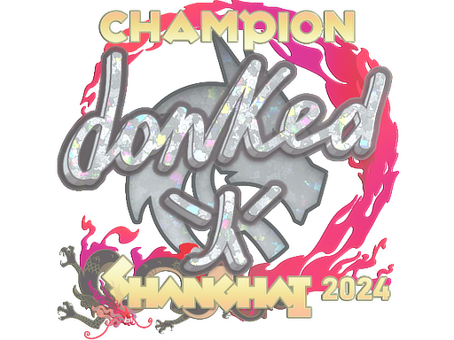 Sticker | donk (Glitter, Champion) | Shanghai 2024