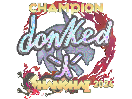 Sticker | donk (Holo, Champion) | Shanghai 2024