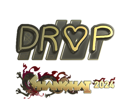 Sticker | drop (Gold) | Shanghai 2024