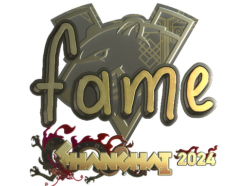 Sticker | fame (Gold) | Shanghai 2024