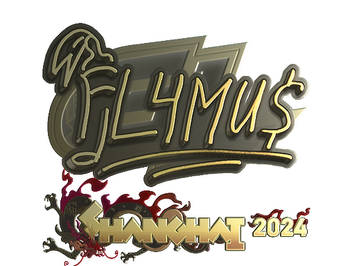 Sticker | FL4MUS (Gold) | Shanghai 2024