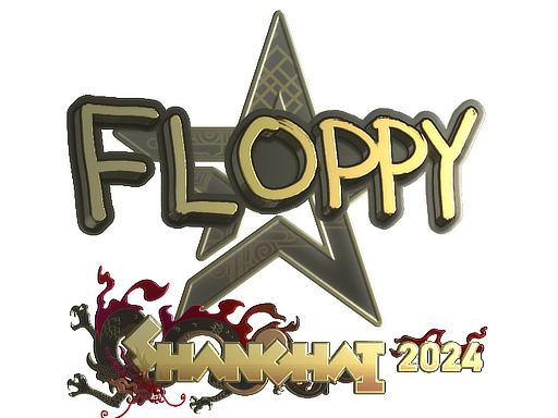 Sticker | floppy (Gold) | Shanghai 2024