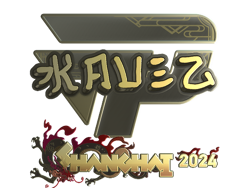 Sticker | kauez (Gold) | Shanghai 2024
