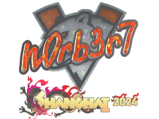 Sticker | n0rb3r7 (Glitter) | Shanghai 2024