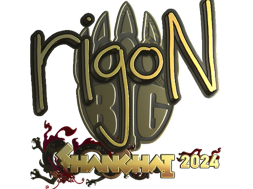 Sticker | rigoN (Gold) | Shanghai 2024