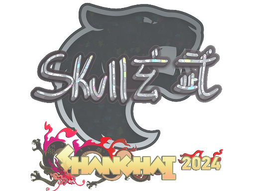 Sticker | skullz (Glitter) | Shanghai 2024