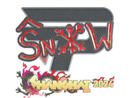 Sticker | snow (Glitter) | Shanghai 2024