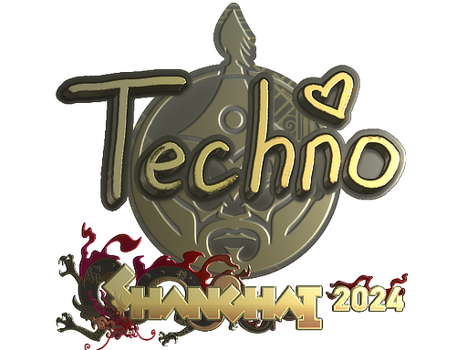 Sticker | Techno4K (Gold) | Shanghai 2024