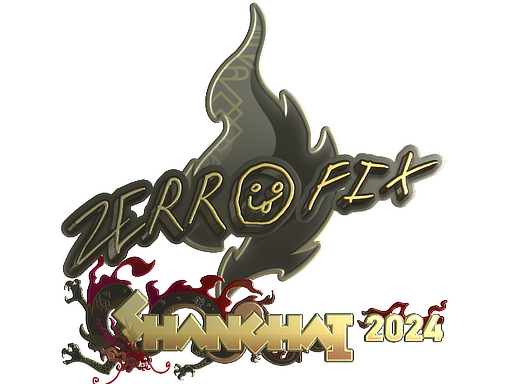 Sticker | zeRRoFIX (Gold) | Shanghai 2024