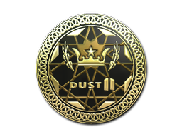 Sticker | Dust II (Gold)