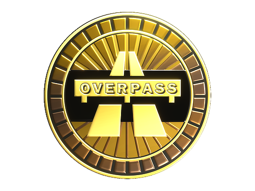 Sticker | Overpass (Gold)