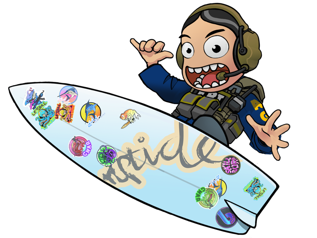 Riptide Surf Shop Sticker Collection